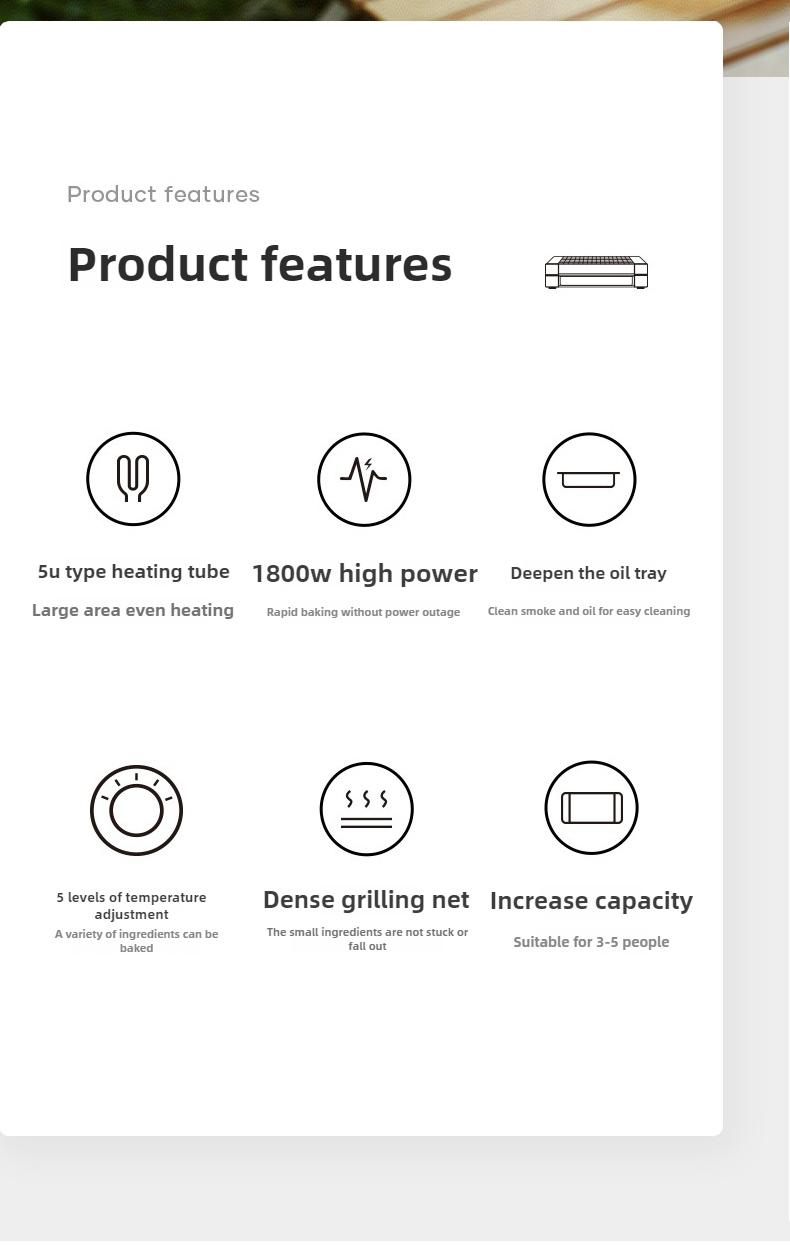 Electric Grill Household BBQ Grill Grill Indoor Skewer Household Electric Grill