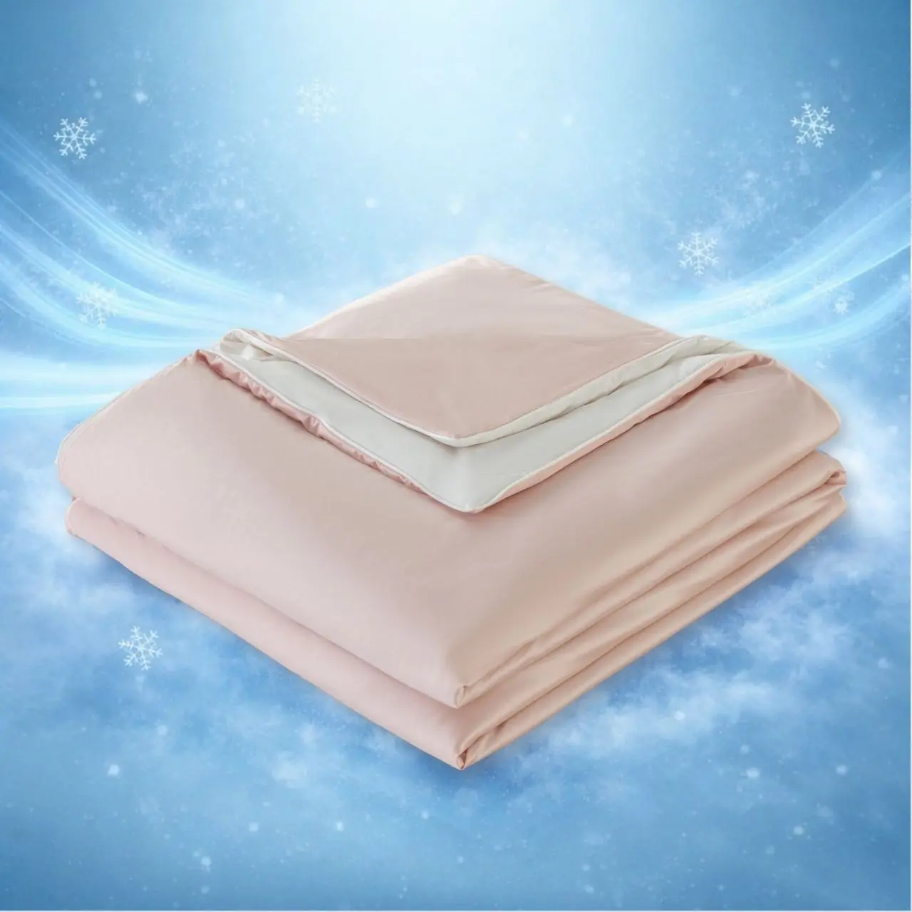 Cloud Luxury Silky Nylon-Spandex Cooling Ultra Soft Breathable Summer Comforter Air Conditioner Blanket For Nude Sleep