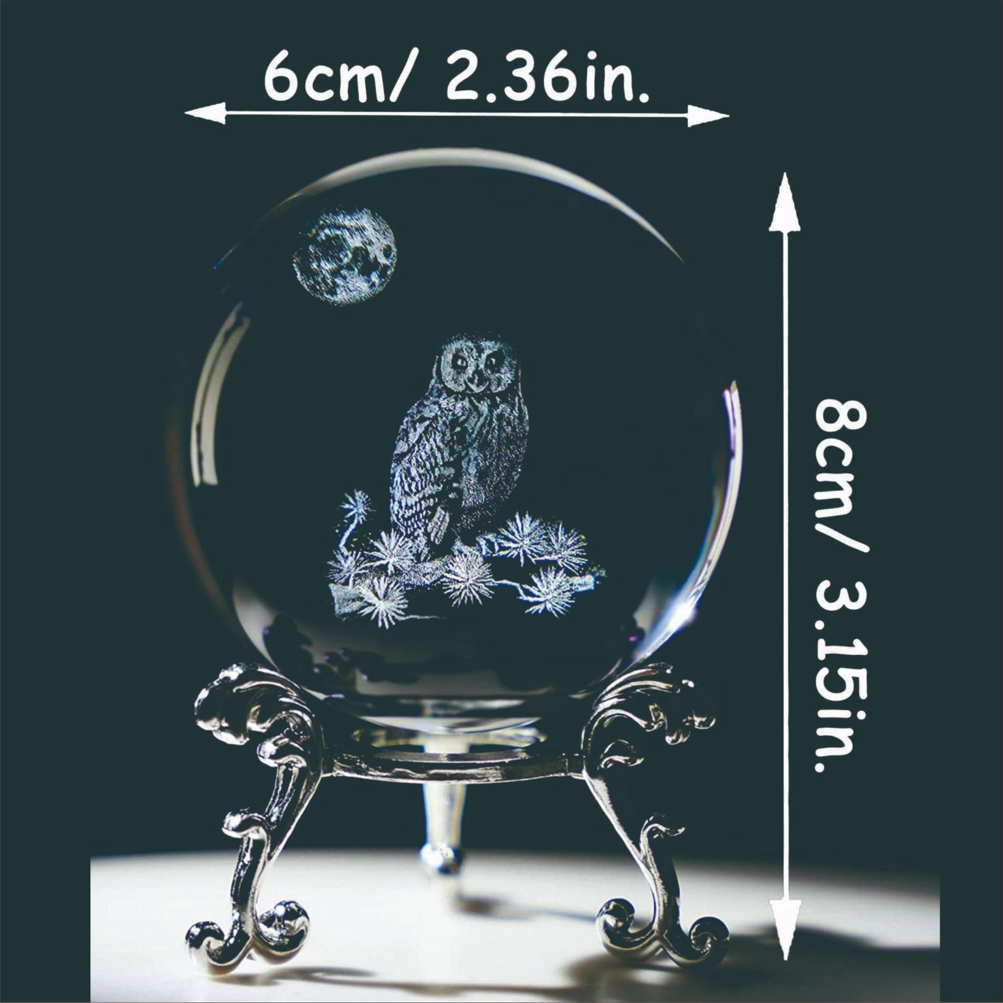 Owl Design Artificial Crystal Ball for Mean Girls Decorations, 1 Count Creative Decoration Craft, Desktop Ornaments for Home Decor, Summer Gifts for Friends