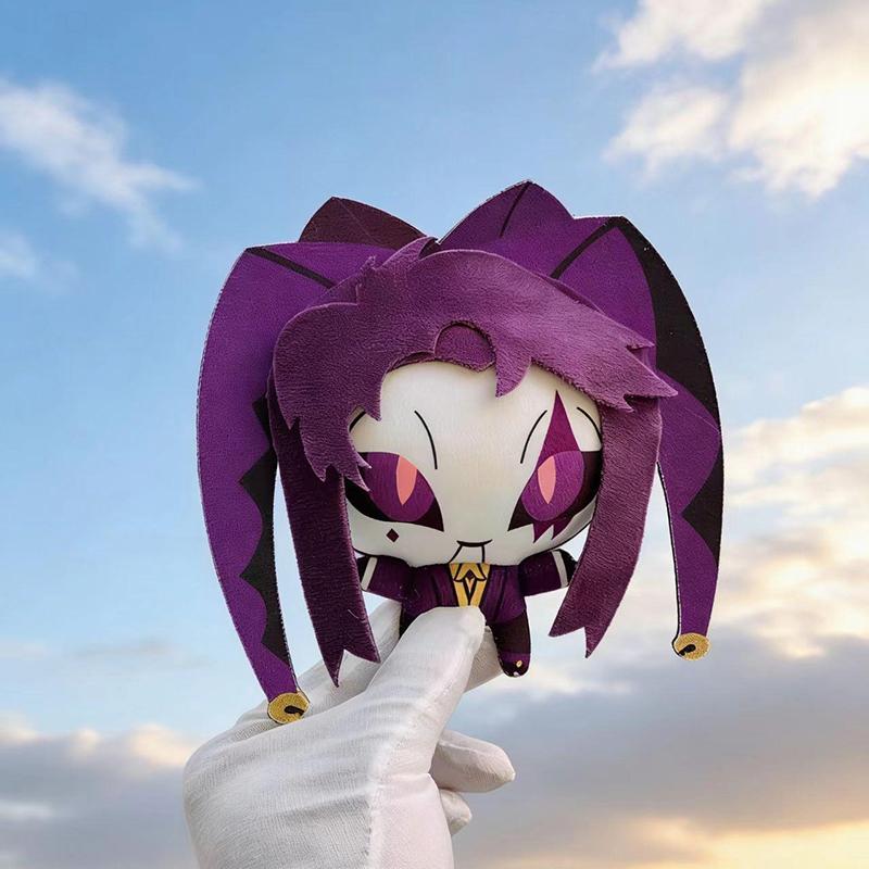 The Freak Circus Harlequin & Pierrot Plush Set 2Pcs Cute Jester Stuffed Dolls Horror Game Gift for Fans Kids