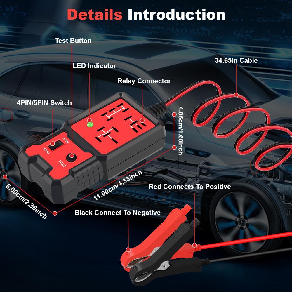 Car Automotive Circuit Tester, Car Relay Tester, Portable Battery ...