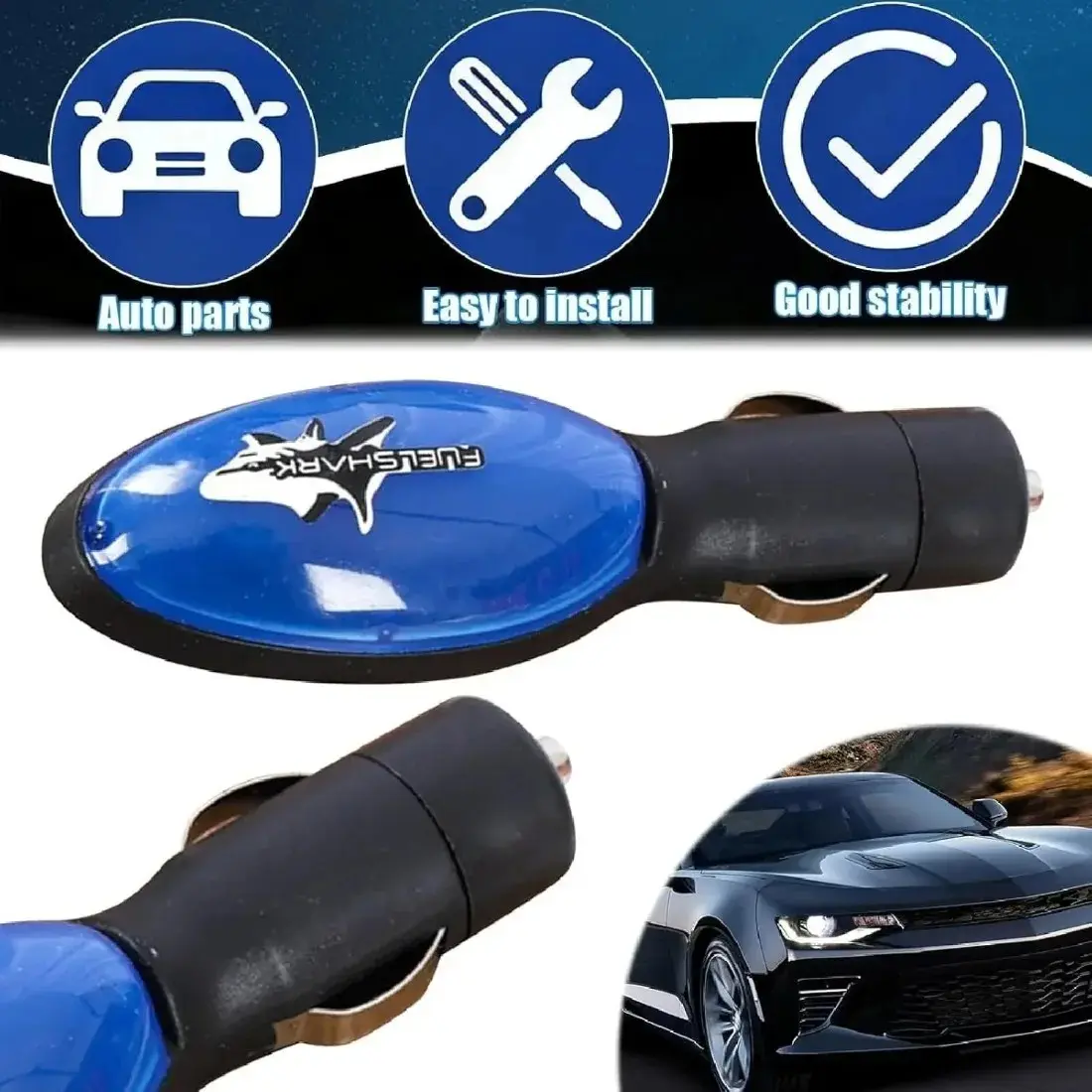 2 Pack Car Saver Device 2026 New  Shark Sync,Gas Saver Automotive Economizer Improve Efficiency 10-30% for Vehicle