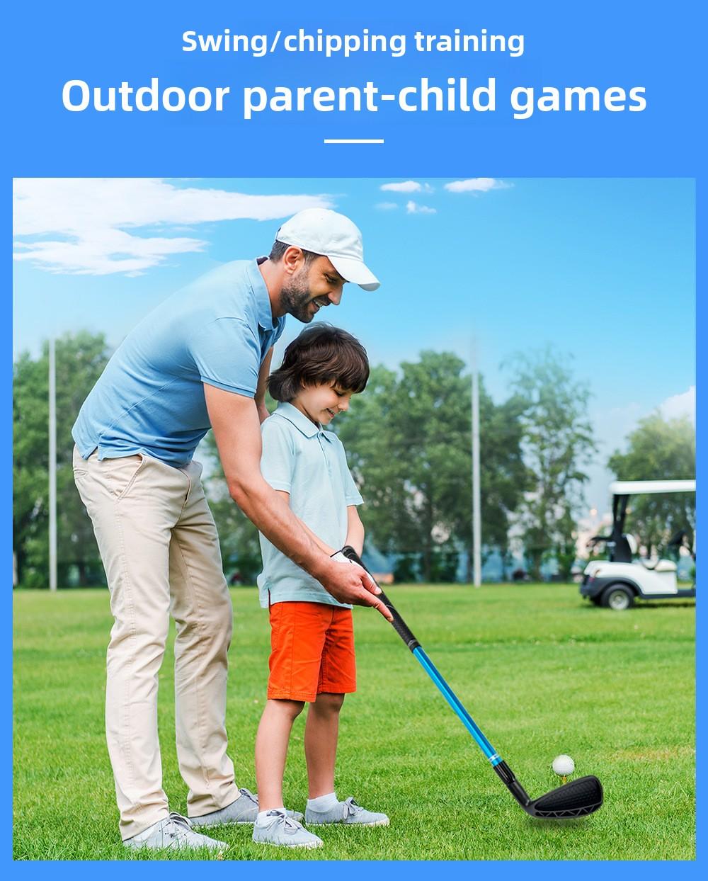 Outdoor Golf Three-Section Telescopic Chipping Club Extendable Practice Club for Indoor & Outdoor Use