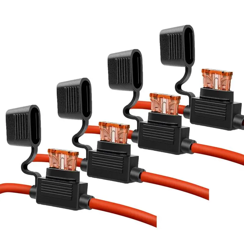 4PCS-Fuse Holder-Inline Fuse Holder with 40 AMP ATC Blade Fuse Home (4 Pack)