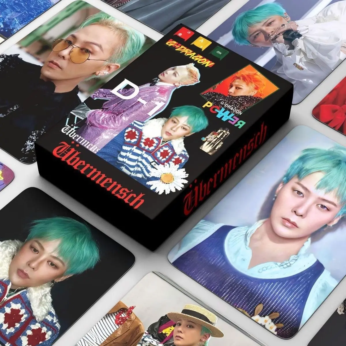 55PCS G-DRAGON/GD <POWER>  photo card concept photo series showcases card .popular group support cards, classic collectible cards, holiday gifts, new collectible greeting cards, card display collection, pop music merchandise