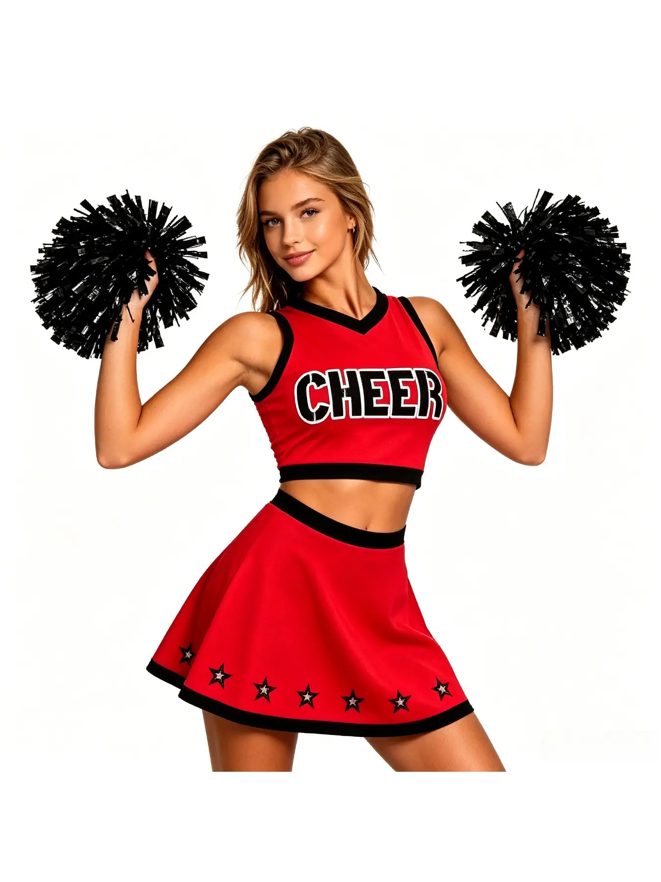 Cheerleading Team Performance Outfit Adult Cheerleader Cos Apparel Costumes Football Theme Role Play Uniform Set