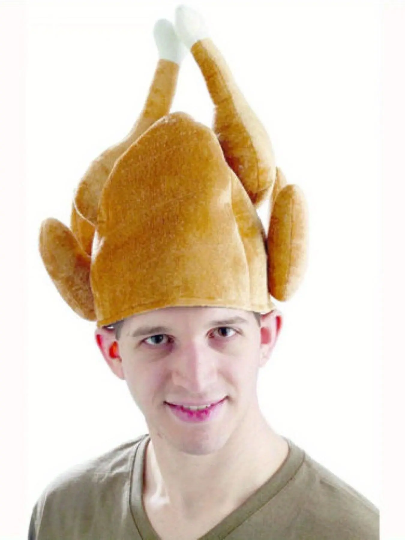 Thanksgiving Turkey Leg Hat, Irish Beer Festival Party Hat, Adult Funny Holiday Costume Headwear, Unisex, Party Lovers, Holiday Dressers