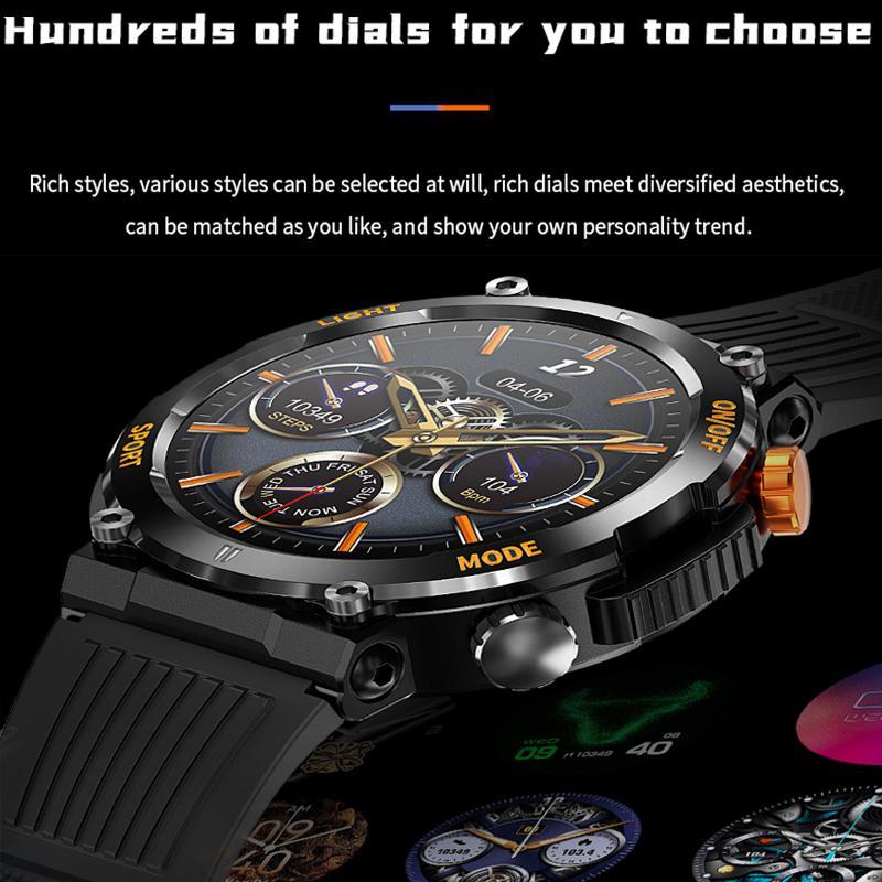 1.46 Inch HD Screen Smartwatch, Ultimate Outdoor Smartwatch, Outdoor Sports Fitness Tracker, Wireless Receiving & Calling Bluetooth Multi-sport Mode Pedometer, Waterproof Multifunctional Watch with LED Light for Android/iOS Men & Women 1.46 Inch HD Screen Smartwatch, Ultimate Outdoor Smartwatch, Outdoor Sports Fitness Tracker, Wireless Receiving & Calling Bluetooth Multi-sport Mode Pedometer, Waterproof Multifunctional Watch with LED Light for Android/iOS Men & Women