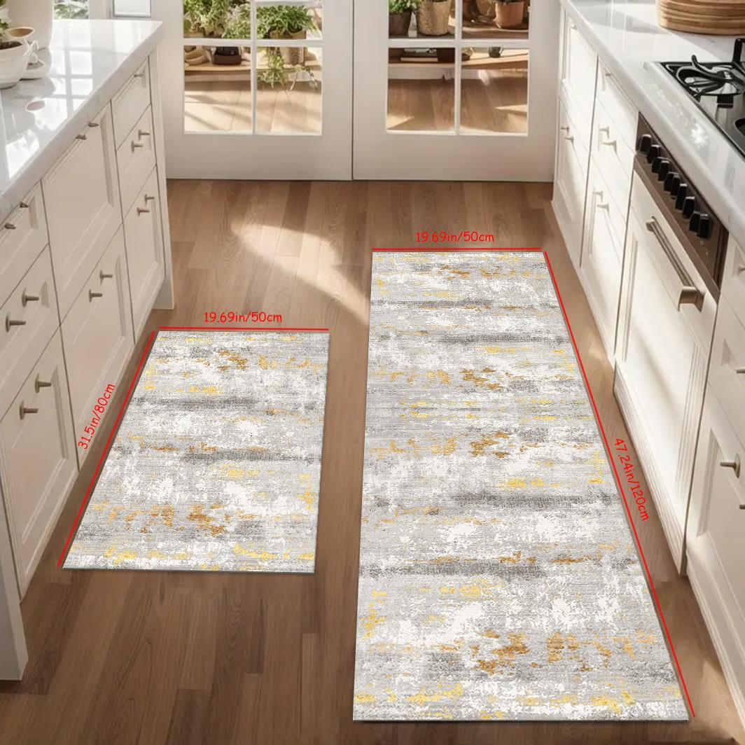 Kitchen Mat Set 2pcs/3pcs, Daily Home Use Kitchen Rug Set, Spring Household Kitchen Mats, Non-Slip Soft Carpet, Durable Fashion Door Mat Decor, Home Decor Rugs, Kitchen Rugs Sets, Farmhouse Kitchen Rugs