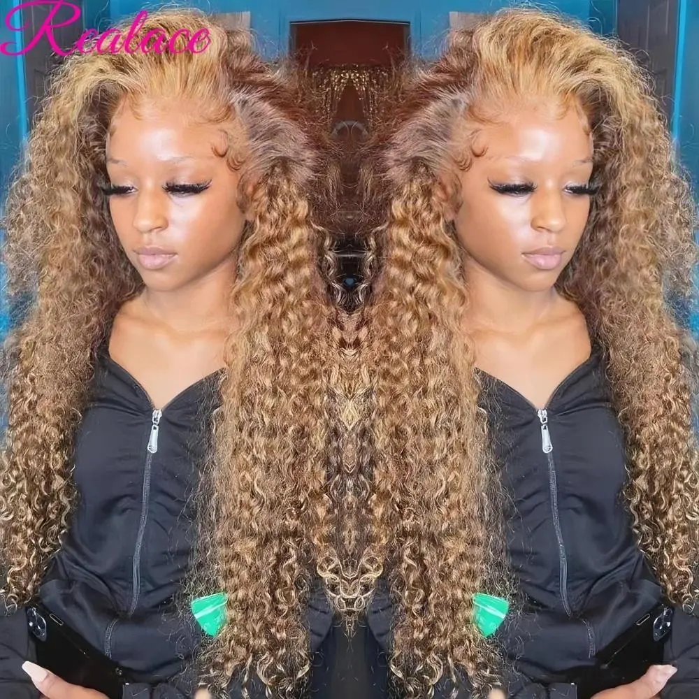 Highlight Wig Human Hair Deep Wave Frontal Wig Hd Lace Wig 13x6 Human Hair 13x4 Water Wave Wigs Curly Lace Front Human Hair Wig