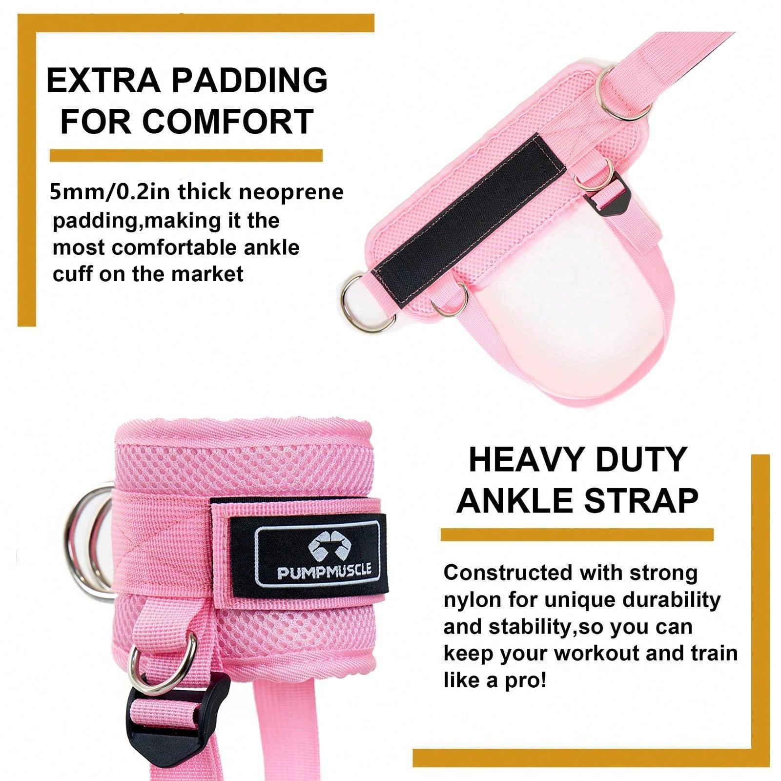 Resistance Band Set, 1 Set Barbell Pad & Resistance Band & Ankle Strap & Weight Lifting Strap & Carry Bag, Barbell Pad Set for Squat, Hip Thrusts, Lunges, Weight Bands Set, Workout Straps