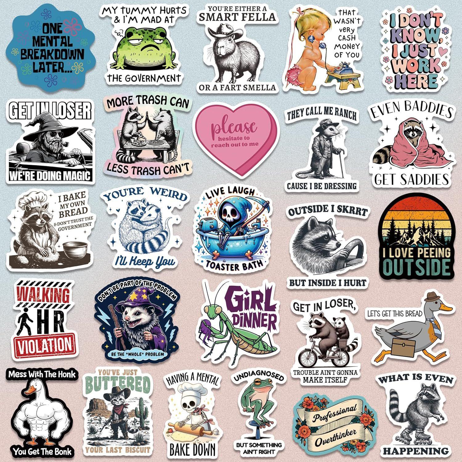 200 PCS Sarcastic Humorous Stickers Pack, Aesthetic Funny Face Decals for Planner Scrapbooking Luggage Skateboard, Gag Gifts for Coworkers Friends Matching my vibe today with these hilarious sarcastic stickers!💅 Which face are you? 200 PCS Sarcastic Humorous Stickers Pack, Aesthetic Funny Face Decals for Planner Scrapbooking Luggage Skateboard, Gag Gifts for Coworkers Friends Matching my vibe today with these hilarious sarcastic stickers!💅 Which face are you?