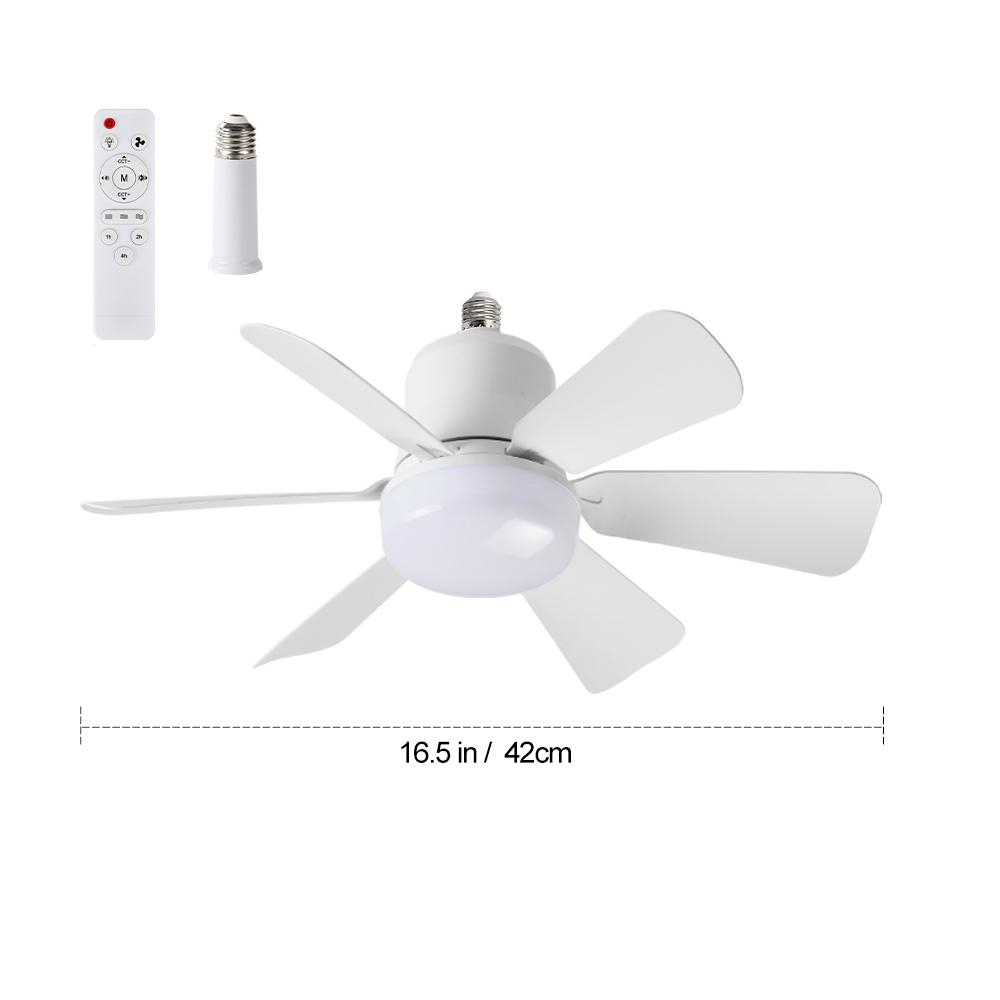 New E27 screw-in lamp holder fan light bulb with plug-in fan blade design, LED fan with three-speed adjustment New E27 screw-in lamp holder fan light bulb with plug-in fan blade design, LED fan with three-speed adjustment