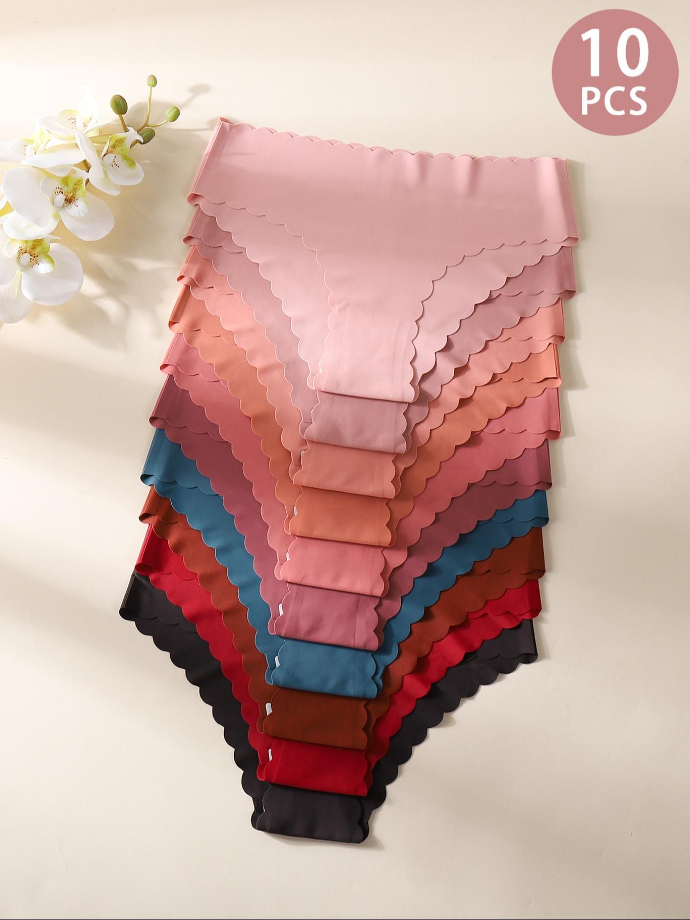 Women's Leopard & Halloween Print Underwear Set, Breathable Seamless Mid-Waist Thong Panties, Casual Fitted All-Seasons Lingerie