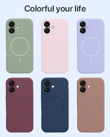 Magnetic for iPhone 17 Case, Compatible with MagSafe, Integrated Silicone Camera Control Cover, 3.0mm Thicken Shockproof Drop Protection Phone Case for 17,Capri Blue