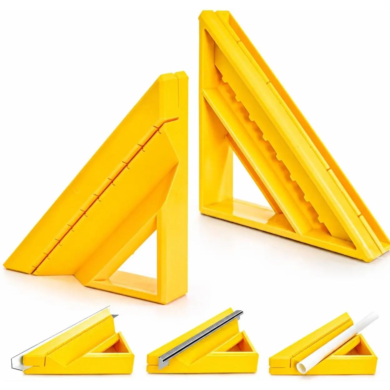 Tile Trim Tool, Tile  Trim  Tool for Installation,  45- Miter Cut Tile Trim Square Accessories for Professional and Beginner (, Orange)