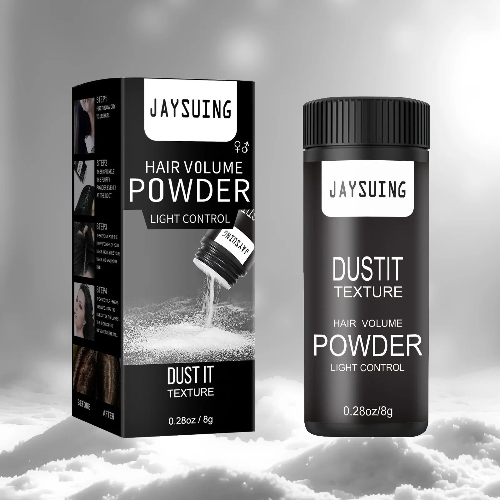 Hair volumizing Styling Powder, Volumizing Texturizing Powder, Hair Thickening Powder,No Wash Volume Refreshing Gentle Powder, Suitable for Men & Women, Texturizing Volumizing Product, 8g (0.28oz / 1 Pack)