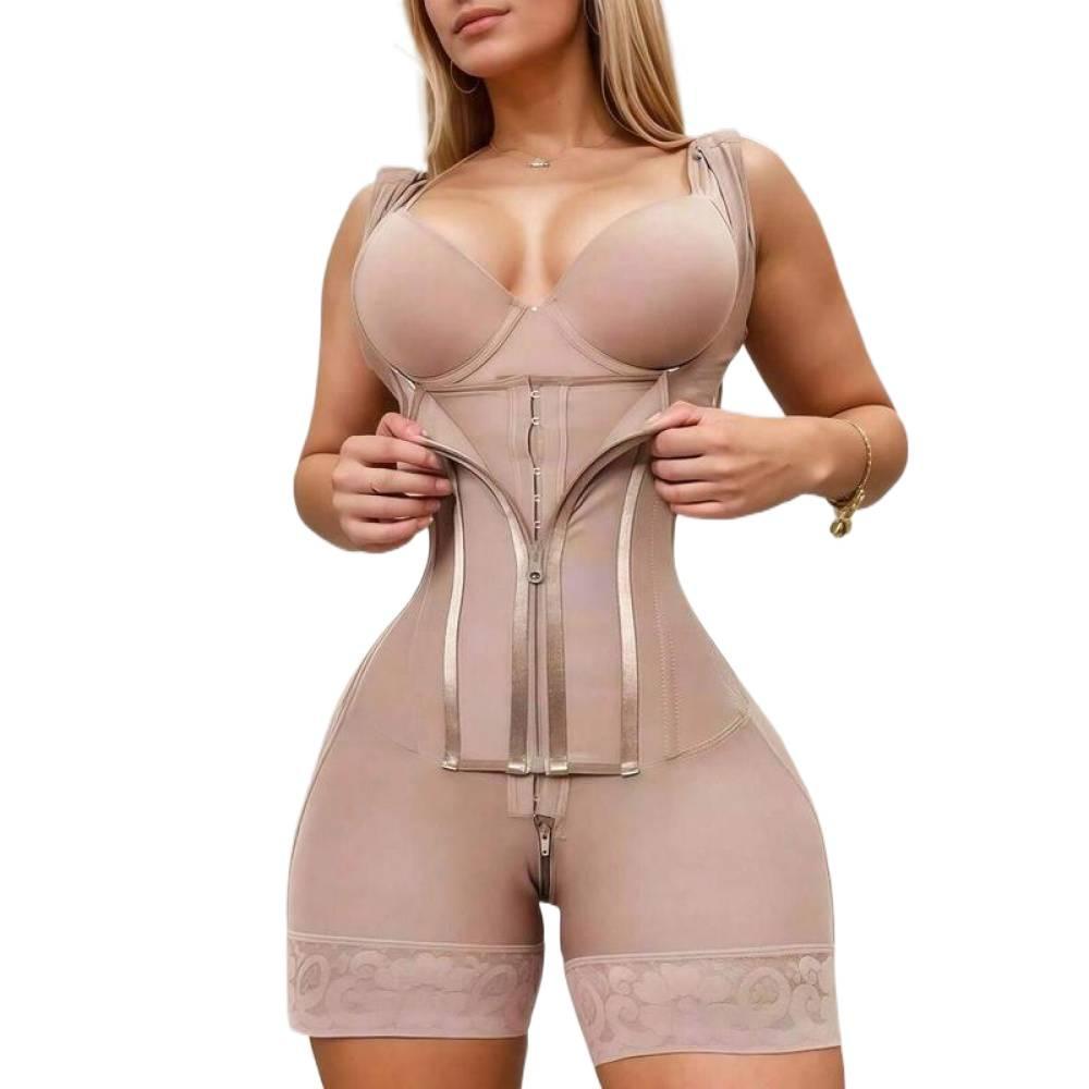 Full Body Shapewear for Women - Tummy Control Butt Lifter Bodysuit with Zipper brazilian faja