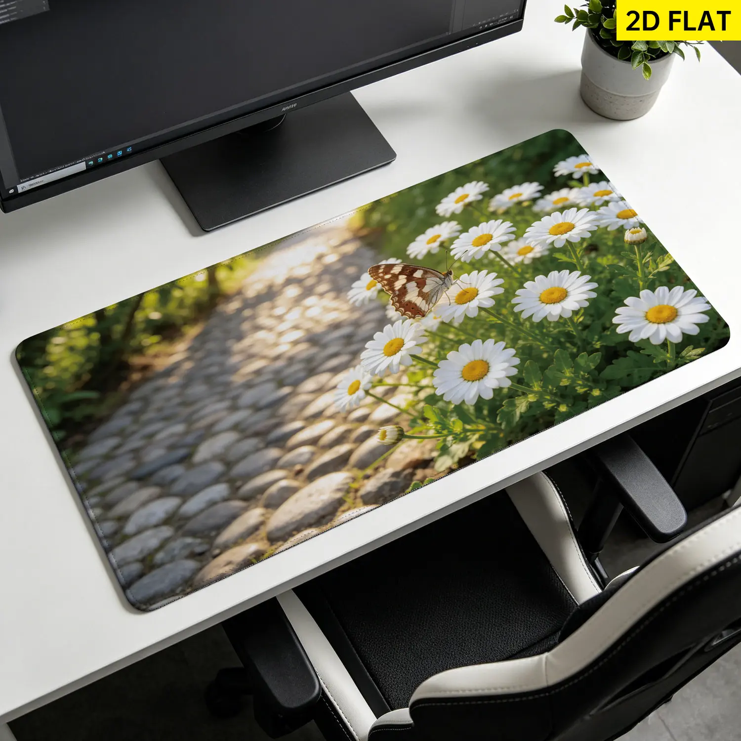 Non-Slip 3D Pink Fantasy Gaming Wall Hanging Butterfly Tapestry - Durable Large Horizontal Synthetic Polyester Printed Blanket, No-Install Indoor Office Decor, Family Gift