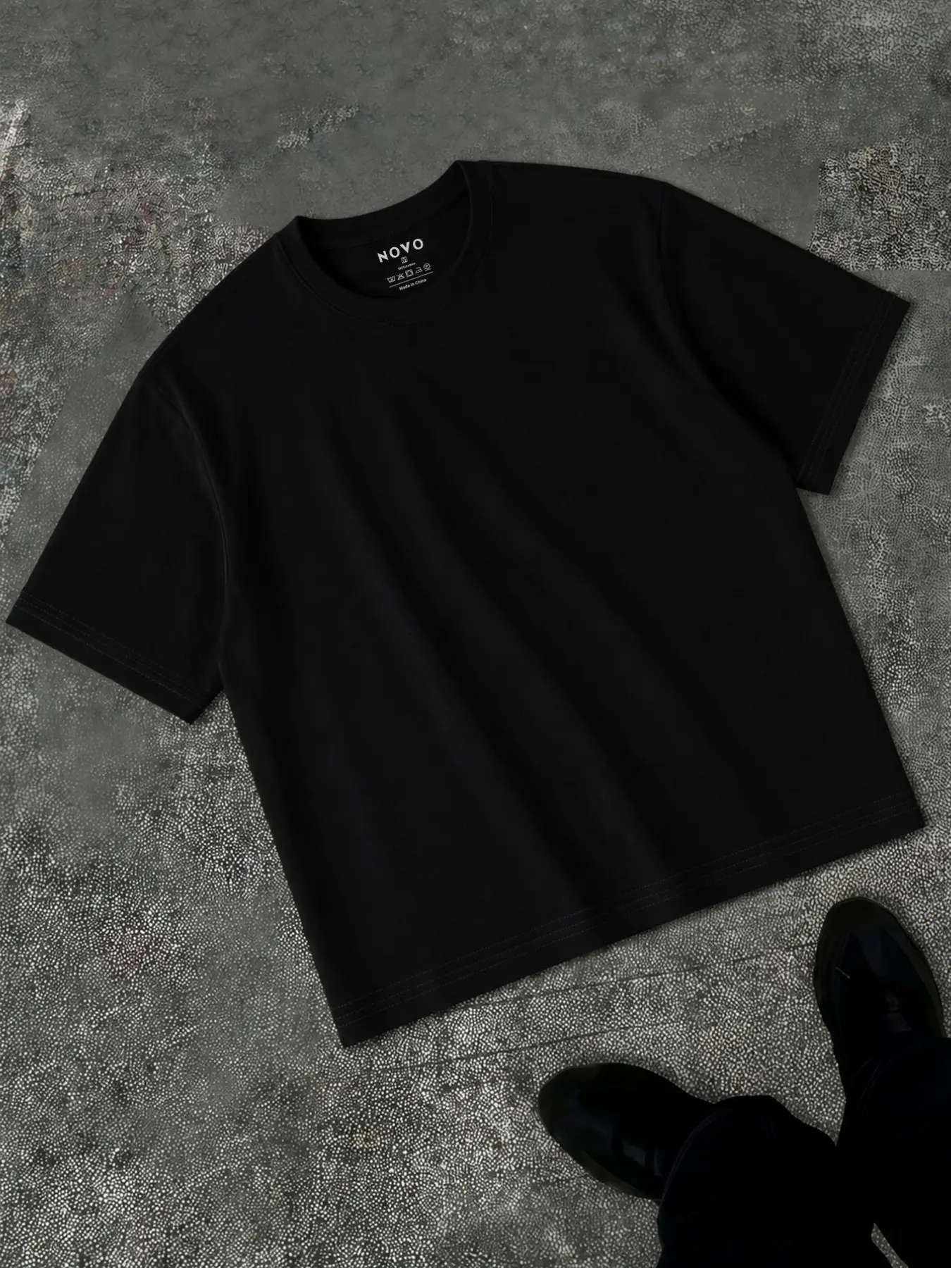 Viral TikTok Three-Waterproof Pure White Men's Short-Sleeve T-Shirt, Oil-proof, Stain-resistant, Wrinkle-resistant, Lightweight Loose Drop-Shoulder Crew Neck Top, Sweat-wicking and Splash-proof Basic Minimalist Streetwear, Summer Inner and Outer Wear Item