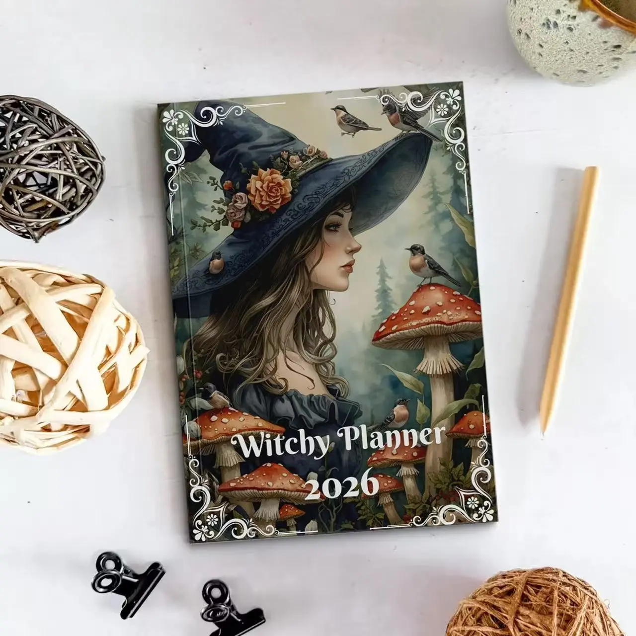 2026 Witchy Magic Journal Notebook, Daily Schedule Planner, Magical Diary for Women, Unique Design, Perfect Gift Idea
