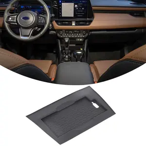One piece set of wireless charging silicone pad for car center console, black, suitable for 2026+Subaru Outback models