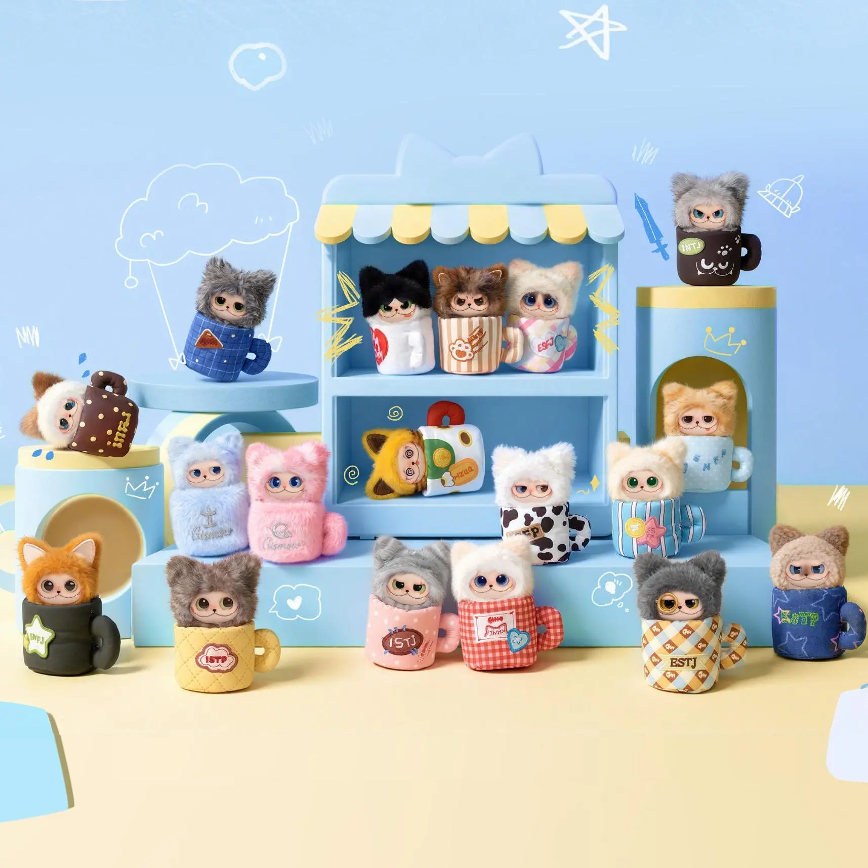 [SMAE AS ZIYU] GISMOW What Mow is That Blind Box Action Figure, Decoration Gift