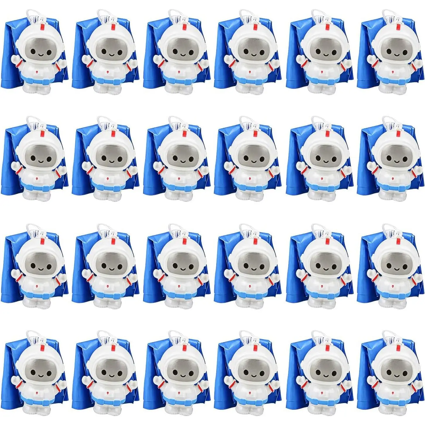Mini Astronaut Paratroopers, 24-Pack Parachute Toys for Kids, Space Themed Party Favors, Small Astronaut Figurines, Party Favors for Kidsfidget toys