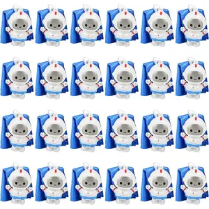 Mini Astronaut Paratroopers, 24-Pack Parachute Toys for Kids, Space Themed Party Favors, Small Astronaut Figurines, Party Favors for Kidsfidget toys