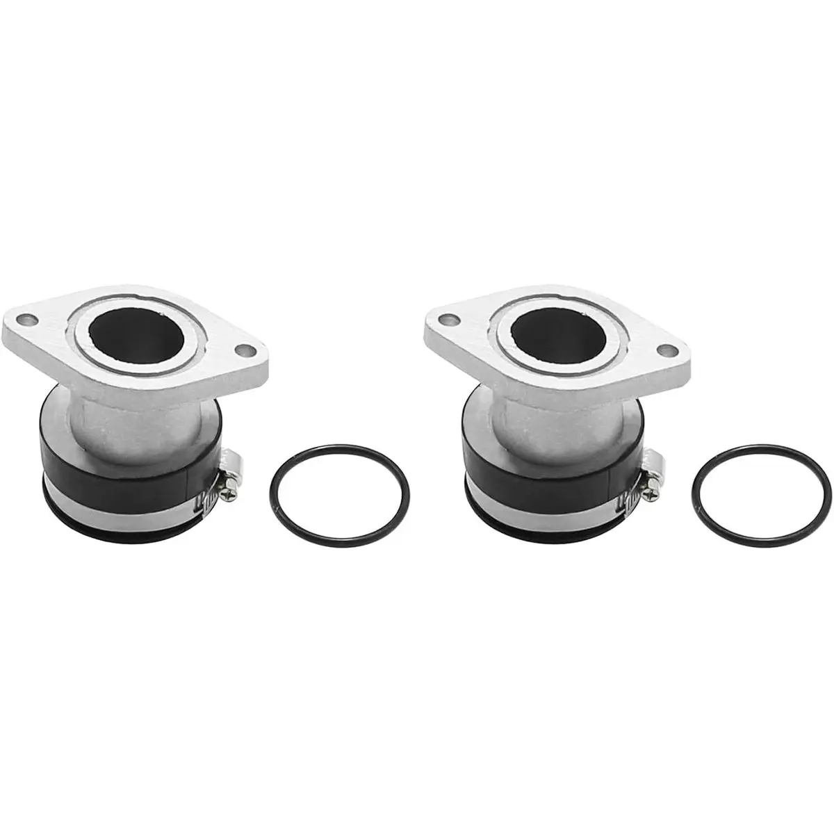 Intake Manifold Carburetor Boot, 2 Pack, Replacement for Yamaha Bear Tracker YFM250 1999-2004, ATV Engine Part, Vehicle Maintenance, DIY Repair, for Home Use