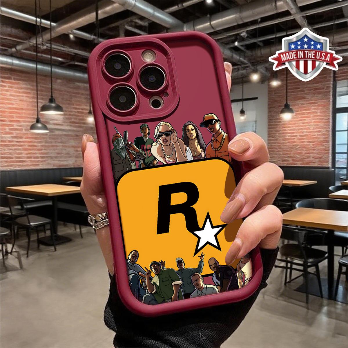 Cool Rockstar Style Phone Case for iPhone 17 16 15 14 Pro Max 13 12 11 XR XS Plus Shockproof Anti Scratch Protective Slim TPU Cover