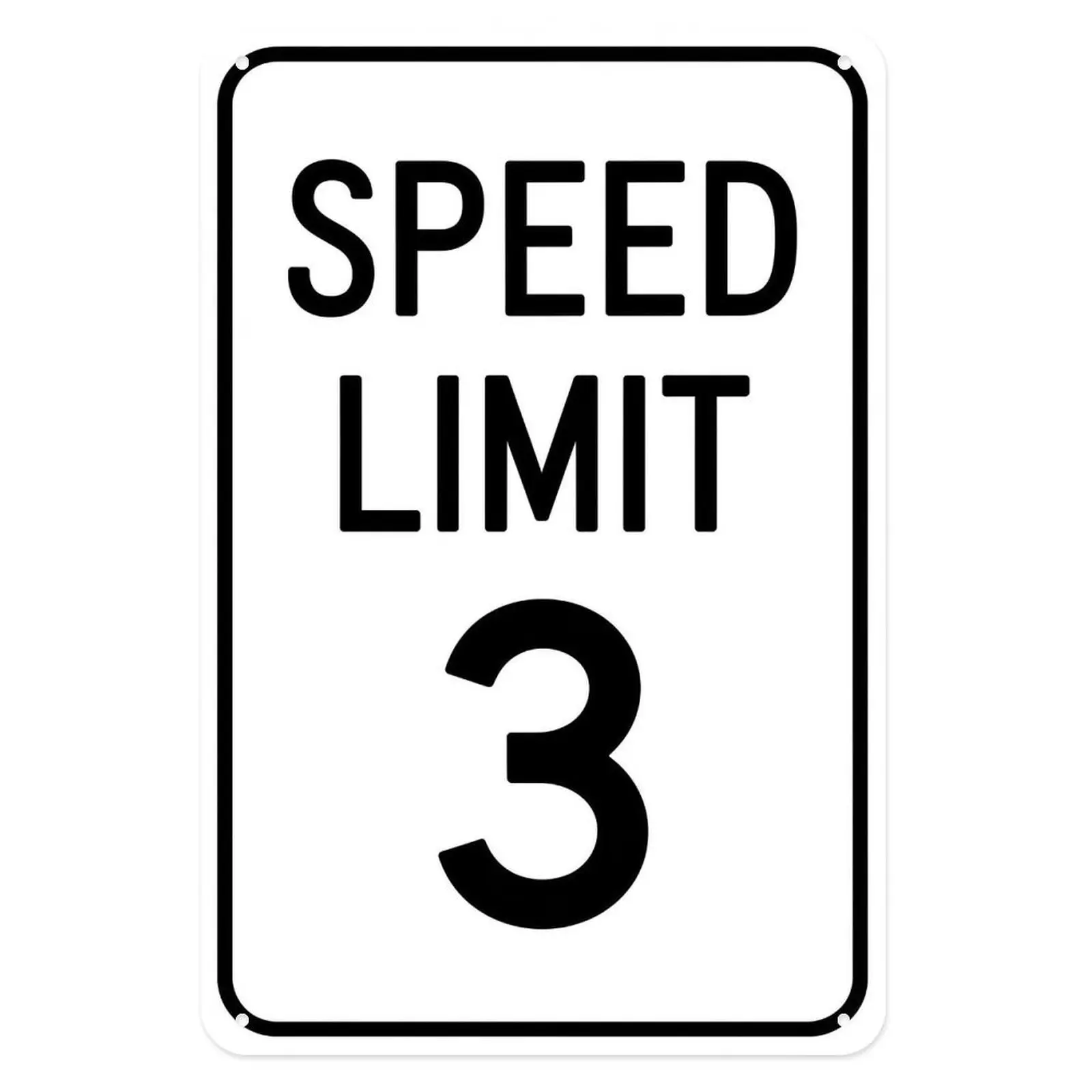 Speed Limit 3 Tin Sign Road Traffic Warning Wall Decor Retro Style Vintage Metal Signs For Garage Bar Outdoor Patio Home Decor Gardening Gifts For Car Enthusiasts And Drivers