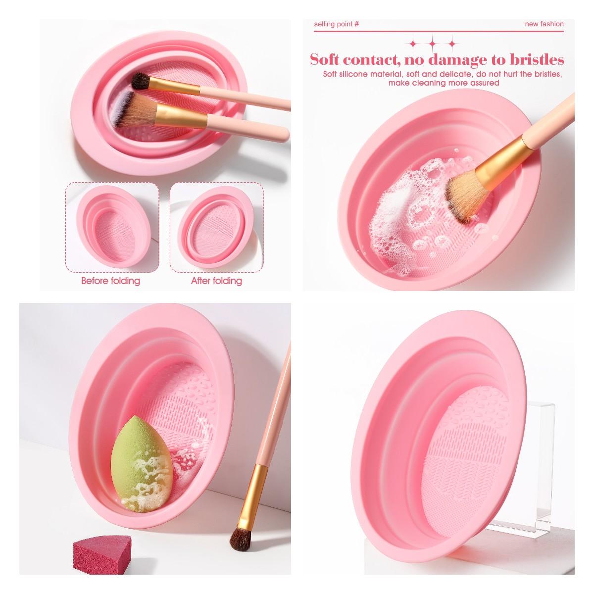 Makeup Tool, 64pcs/set Brushes & Sponges & Triangle Powder Puff & Finger Powder Puff & Headband & Wrist Band & Face Washing Puff & Cleaning Bowl & Bag Makeup Brush Kit Makeup Tool, 64pcs/set Brushes & Sponges & Triangle Powder Puff & Finger Powder Puff & Headband & Wrist Band & Face Washing Puff & Cleaning Bowl & Bag Makeup Brush Kit