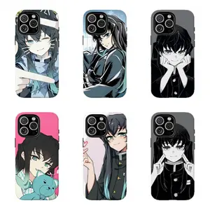 Kimetsu no Yaiba Muichiro Phone Case, Mist Hashira Design, Anti-Scratch Protective ,Cover For iPhone 17 Pro Max 16 15 14 13 12 11 for Samsung S21 S22 S23 S24 S25 Phone Case,Perfect Holiday Gift