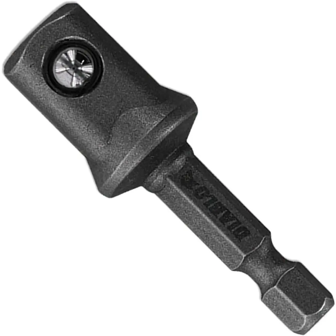 Square Socket Adapter for Drill and  Drivers - Ideal for Standard and Deep Well Sockets, 2" Length, 1/4" Hex to 1/2" Square Adapter Size - DSA0500