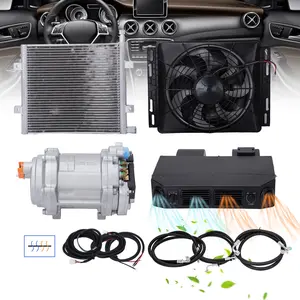Cool&Heat 12V Electric Universal Underdash Air Conditioner DC Auto Car A/C Kit
