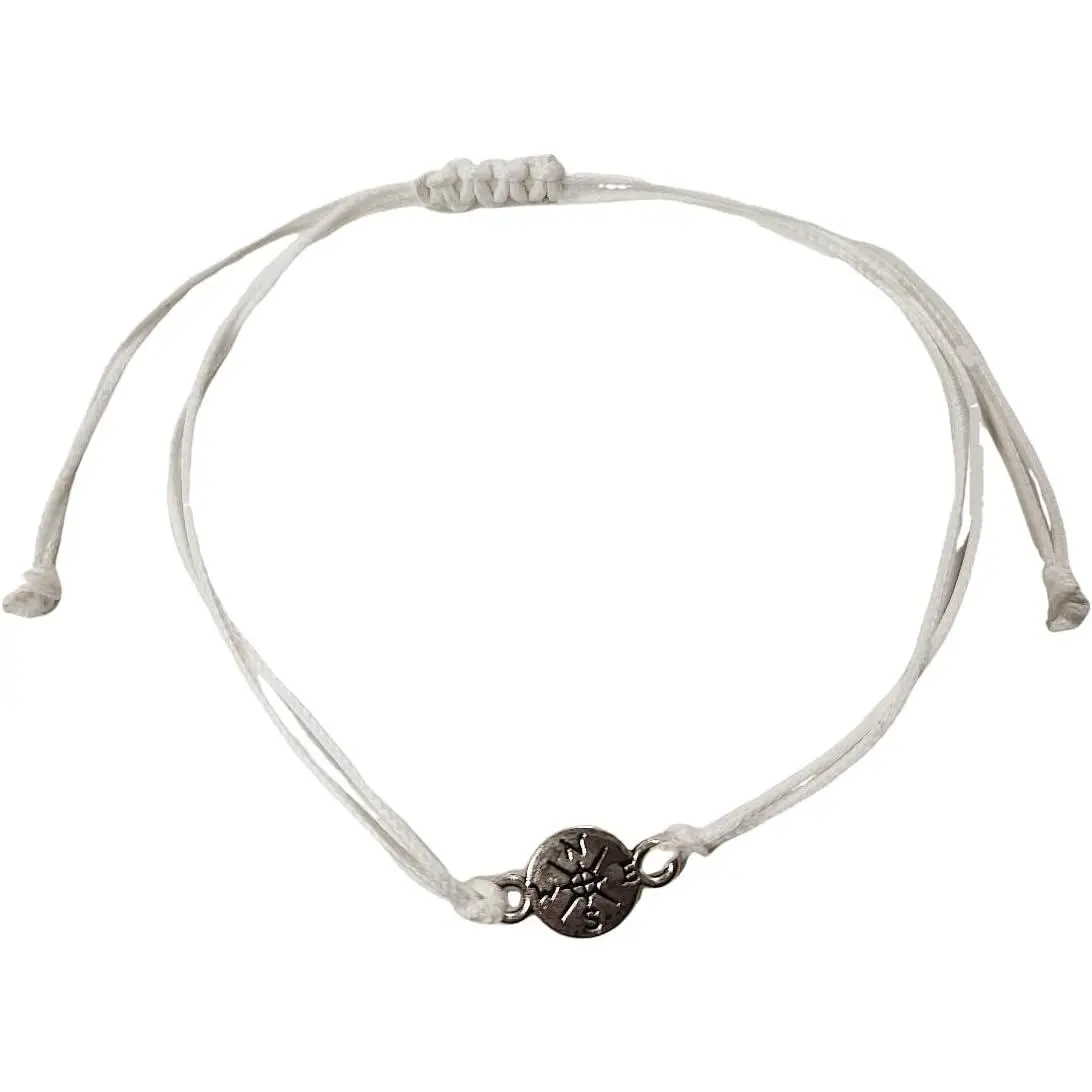 Multicolor Compass Braided String Bracelets  Adjustable  Rope Blessing Bangle for Women Men Graduate Gifts