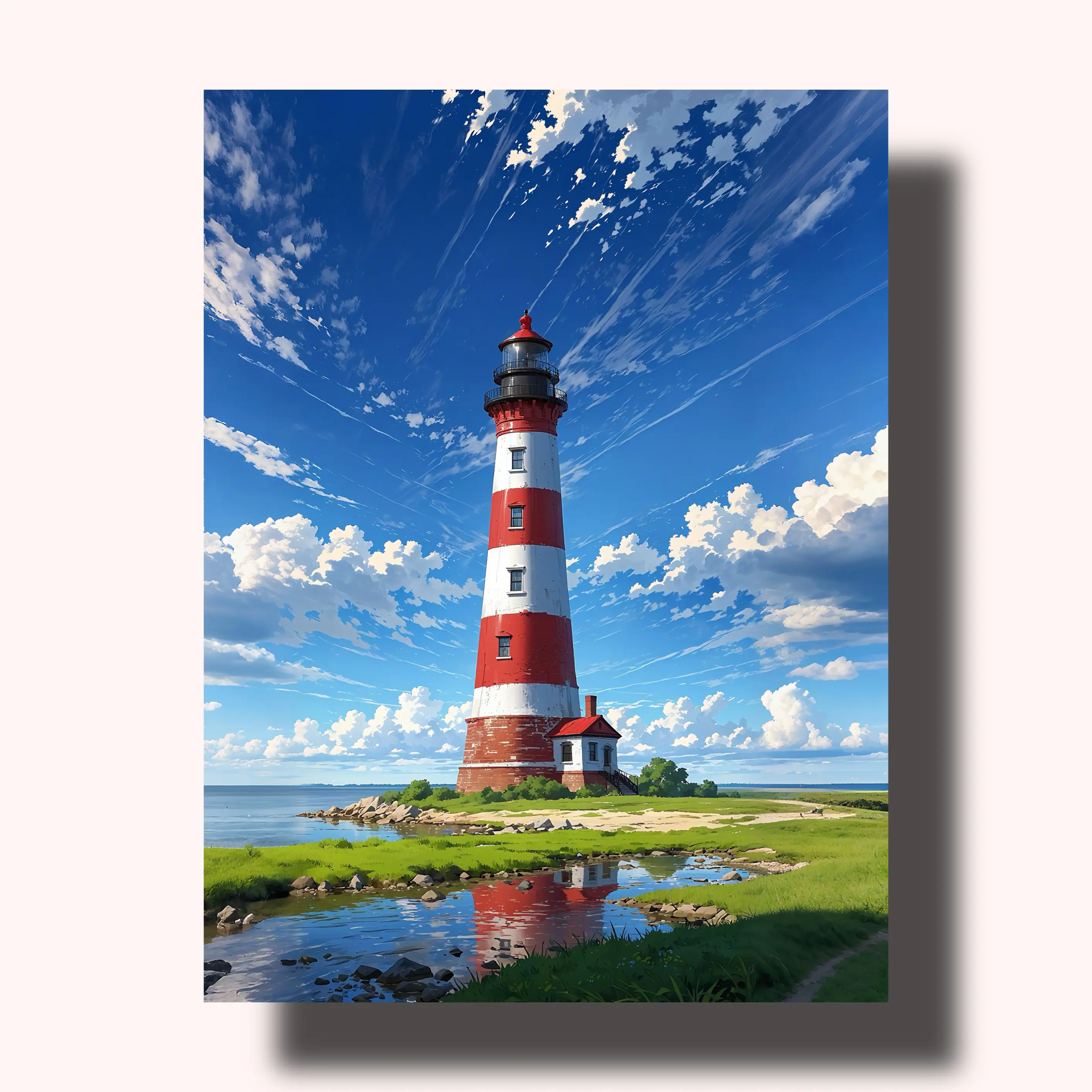 Adult Paint by Numbers Kit - Vibrant Acrylics with Clearly Marked Sections, DIY Painting Supplies for Birthdays, Creates Tranquil Ocean Landscape, Coastal Decor for Landscape Enthusiasts