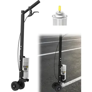 Marking Paint Wand, Industrial Two Wheel Striping Paint Sprayer, Paint Sticks for Line Paint Ground, Sports Field, Parking Lot, Work with Inverted Marking Spray Paint