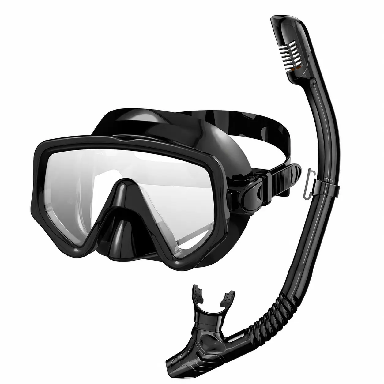 2025 Upgraded Snorkeling Goggles with Wide-Angle HD Lens, Anti-Fog Coating, Comfortable Silicone Seal, and Integrated Dry-Top Breathing Tube for Clear Underwater Vision and Effortless Surface Swimming