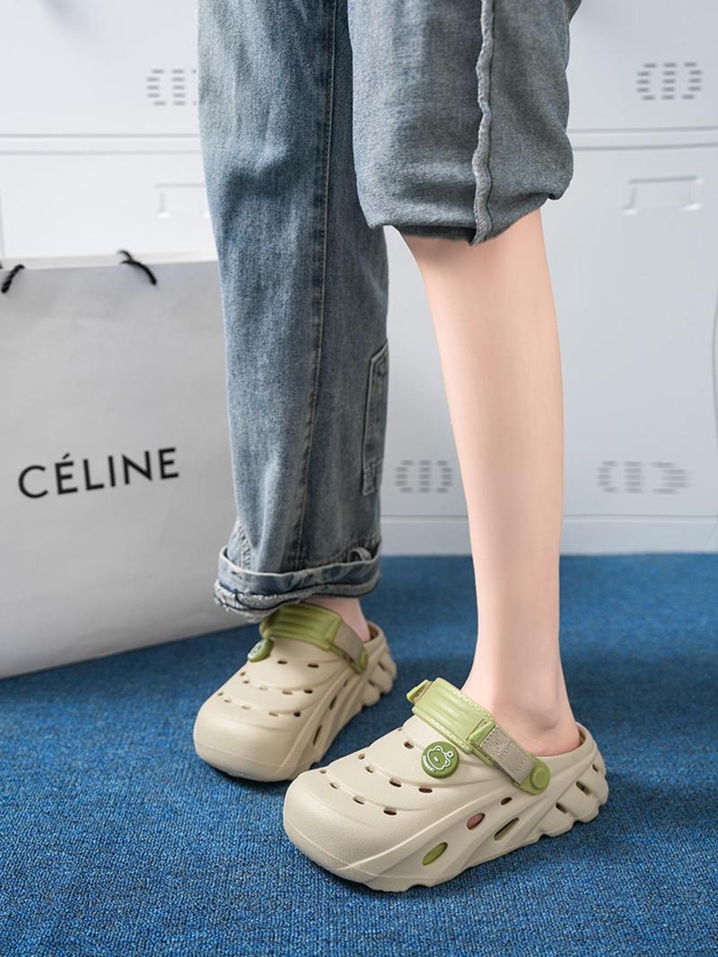 Unisex Classic Comfortable EVA Clogs, Casual Soft Cushion Breathable Hole Shoes for Beach & Daily Wear, Fashionable Shoes for Women & Men, Boy