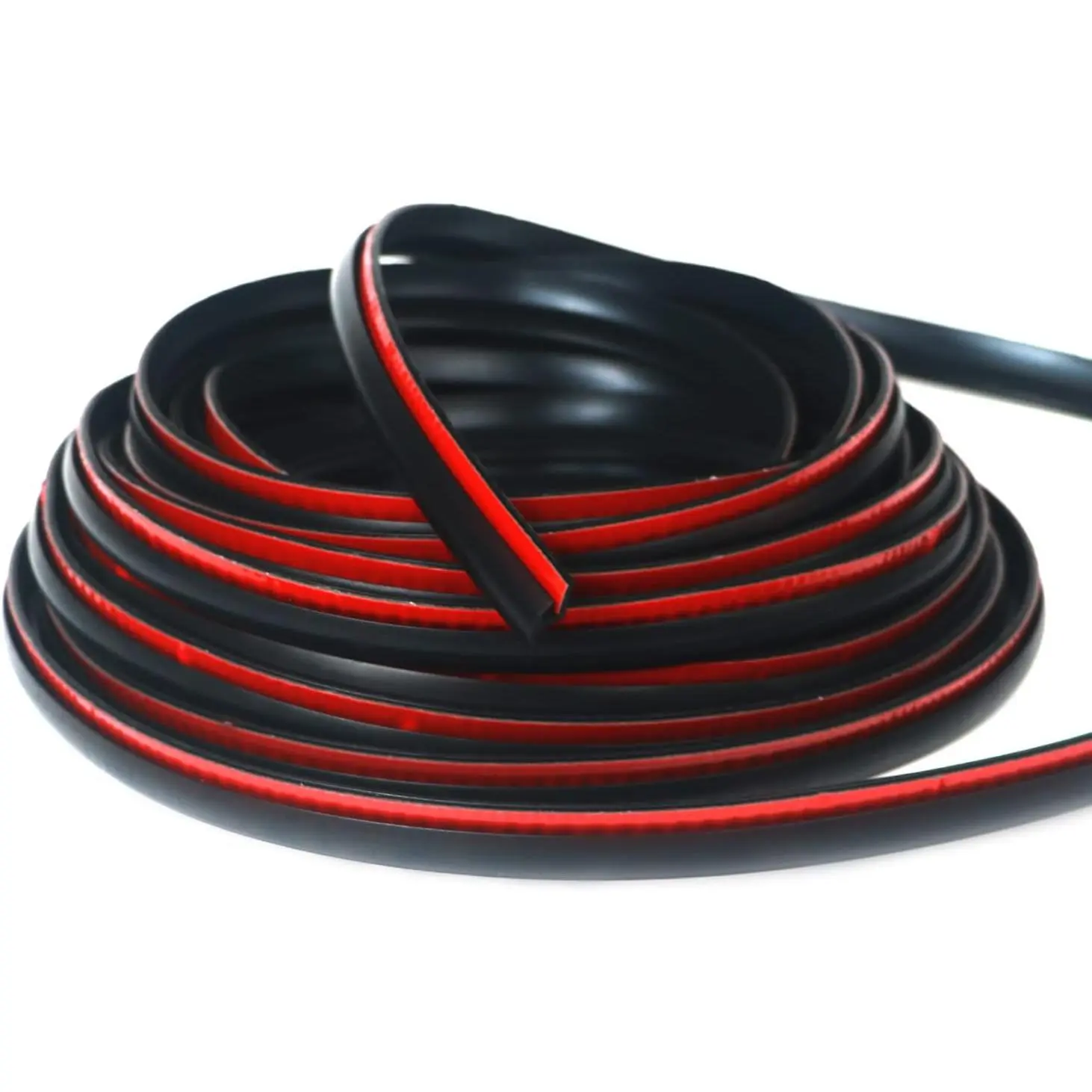 Fender Flares Edge Trim, Fender Flare Rubber Seal for Car and Truck Wheel Wells, Rubber Gasket for Fender Flares Universal, Bonds w/Automotive-Grade Adhesive Tape, T-Style, 30’ Length