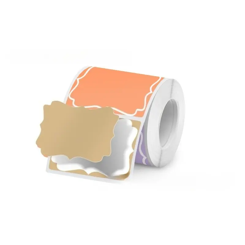 1 roll, tri color cyclic color thermal circular label, 5.0cm x 3.0cm circular label, suitable for P50/M110/M120/M200/M221/M250 label printer - color thermal label stickers, suitable for homes, offices, and small businesses.