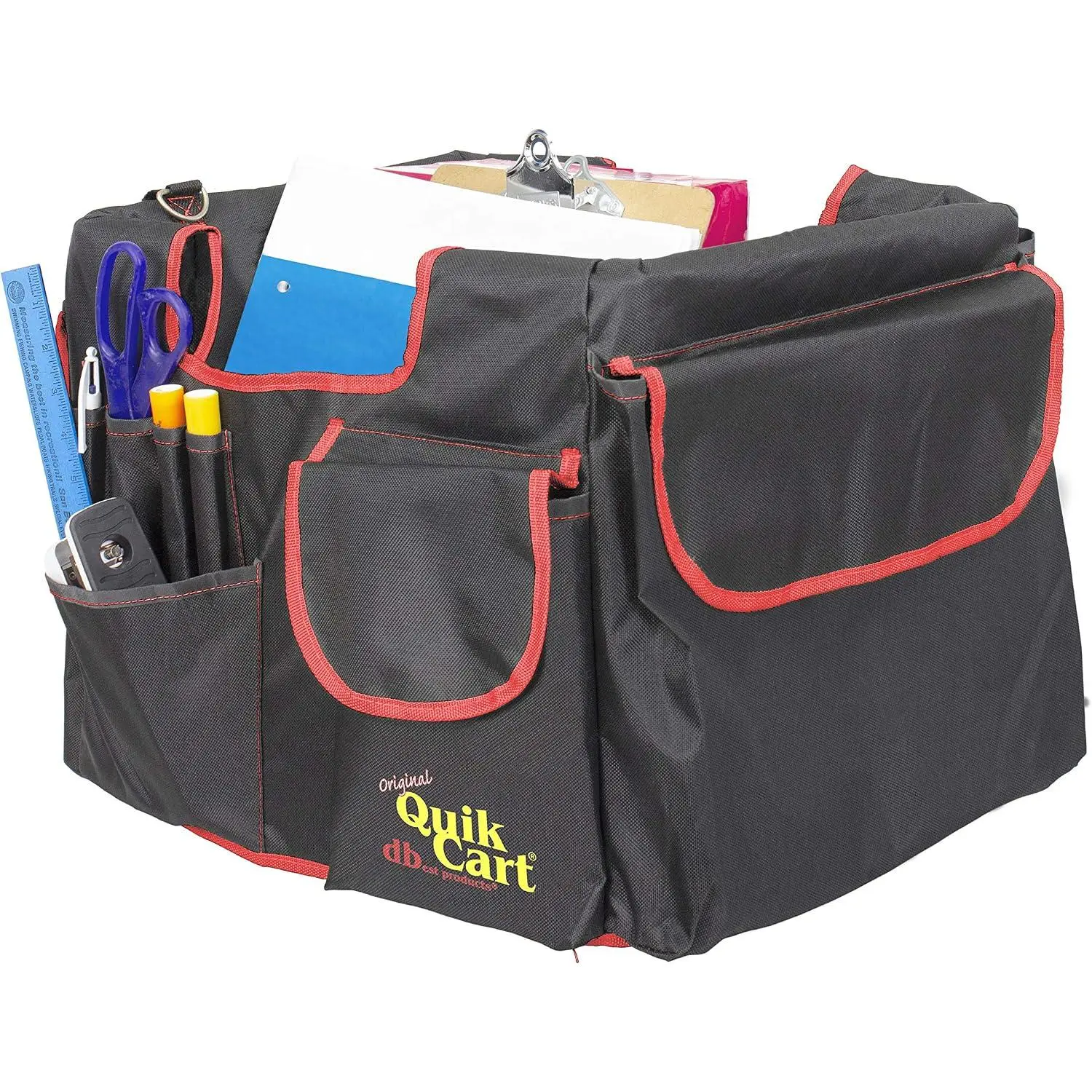 Quik Cart Pockets, Black, Unisex, 20-Pocket  for Easy Organization and Storage