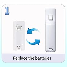 4-in-1 Remote Charging Station Accessories with 4 Pack 2800mAh Rechargeable Batteries, Plugs and USB Cable for Wii/Wii U Controllers (Controllers Not Included)