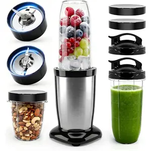 Personal Blender for Smoothies and Shakes, 2-in-1   with 24oz To-Go & 10oz Cup Portable Ice Crushing Mini,  & Dishwasher Safe, Protein Shake Maker,