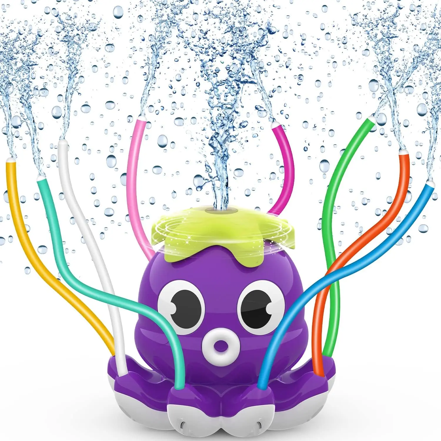 Outdoor Water Spray Sprinkler for Kids and Toddlers, Summer Outside Toys Backyard Games with 8 Wiggle Tubes, Attaches to Garden Hose Splashing Fun Toys for 3 4 5 6 7 8 Year Old Boys Girls Giftsfidget toys