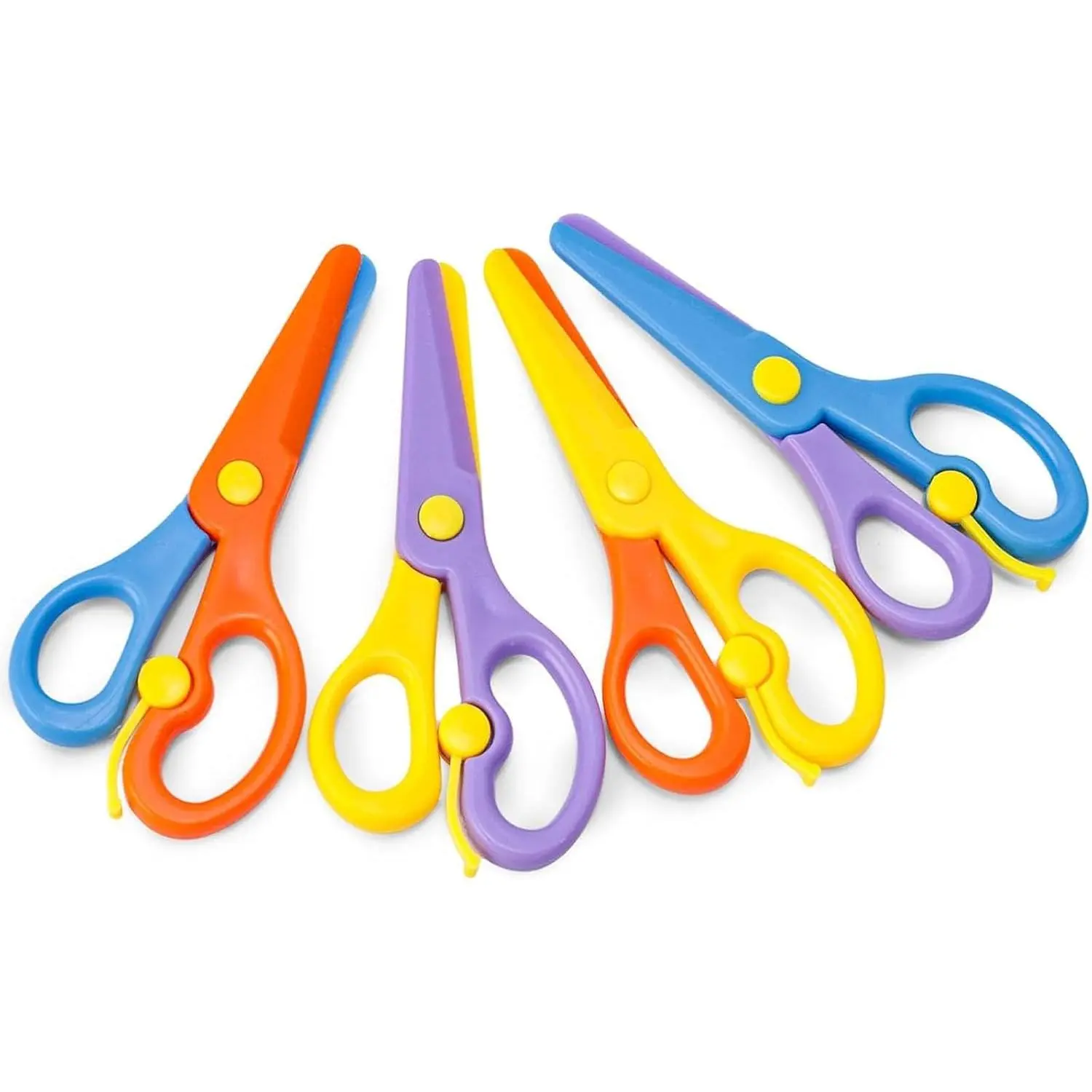 4 count  Safety , Blunt Tip Scissor, Anti-Pinch