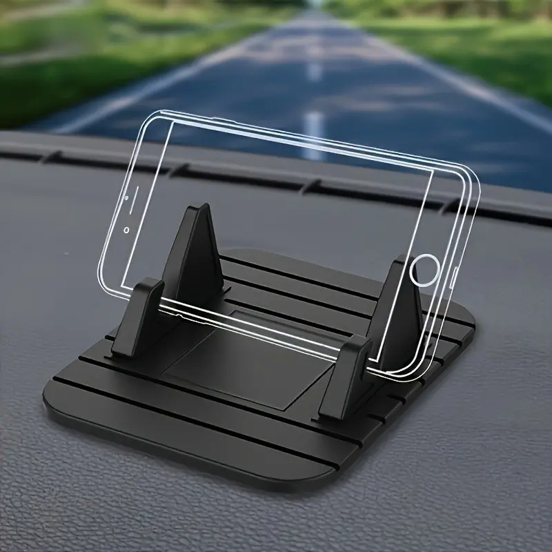 Car Dashboard Phone Holder, Non-Slip 360-Degree Rotatable Car Mount, Compatible with All Smartphones, Secure and Convenient