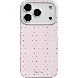 inewateri Compatible for iPhone 17 Pro Case with Cute Fashion Polka Dot Aesthetics Design Simple Cases for Soft TPU Slim Protection Cover-Pink